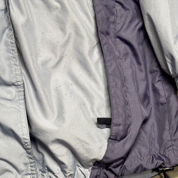 Columbia Rain Windbreaker Blue Two Tone Coat‎ Jacket with Hoodie Size Medium - Picture 3 of 5